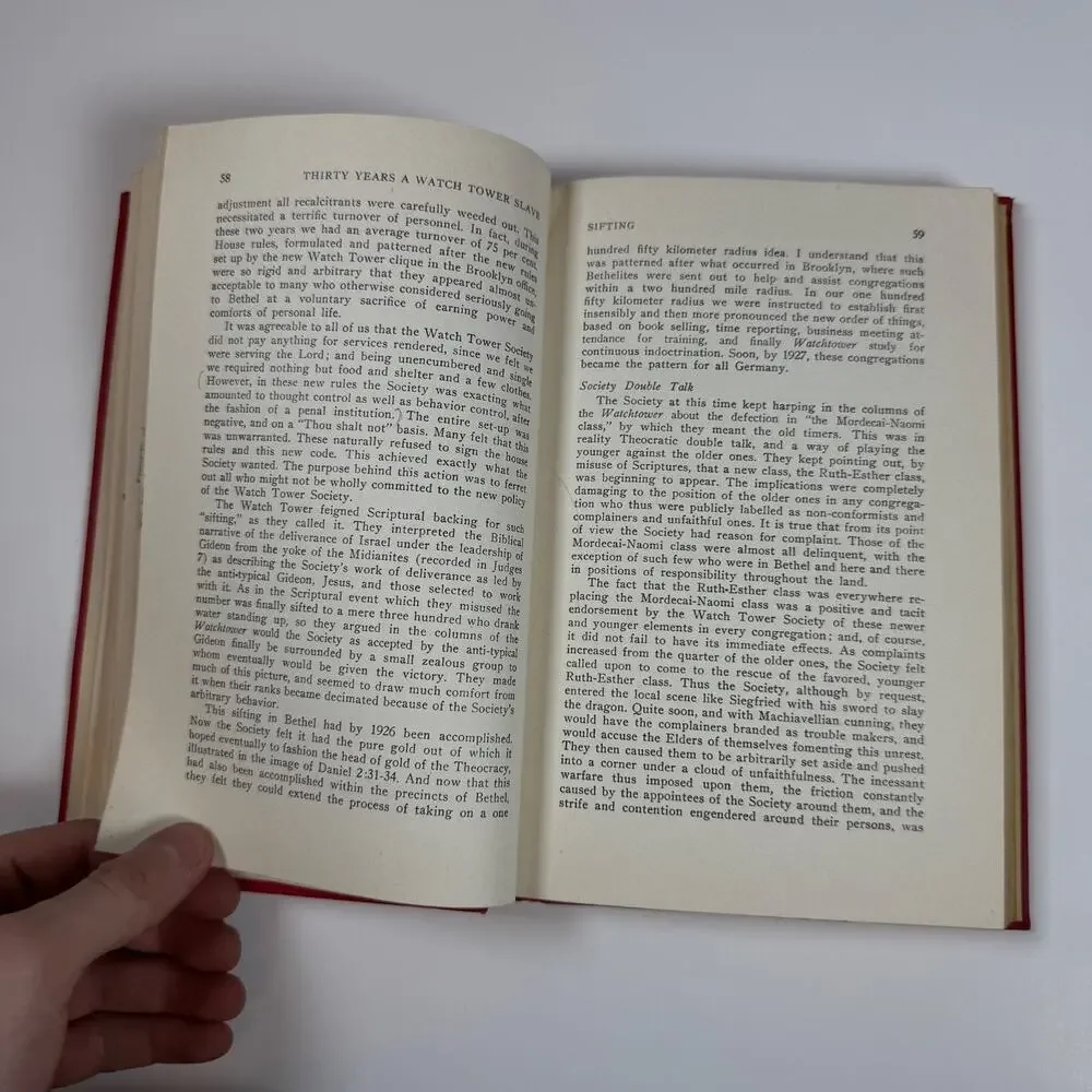Thirty Years A Watch Tower Slave By W J Schnell 1958 vintage book